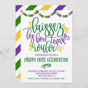 Invitation de Mardi Gras