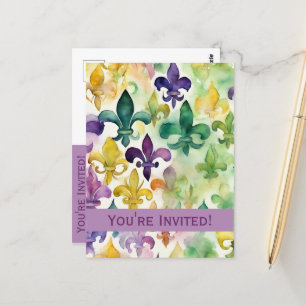 Invitation de Mardi Gras