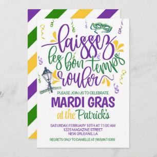Invitation de Mardi Gras