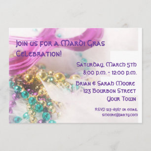 Invitation de Mardi Gras