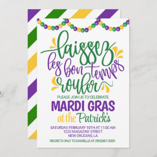 Invitation de Mardi Gras