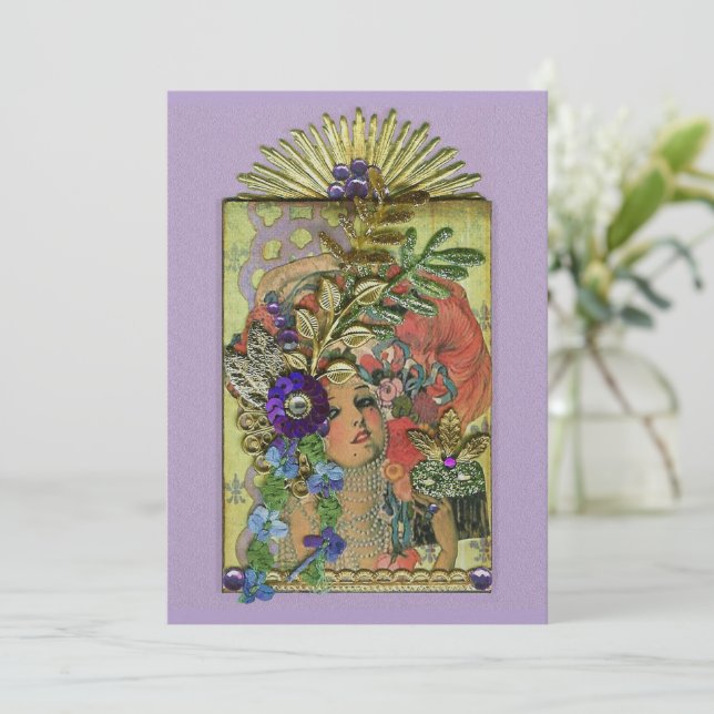 Invitation de Mardi Gras Frolic (Debout devant)