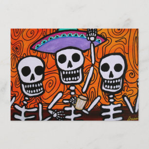 Invitation de mariachi de Dia de los Muertos
