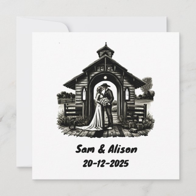 Invitation de mariage (Devant)