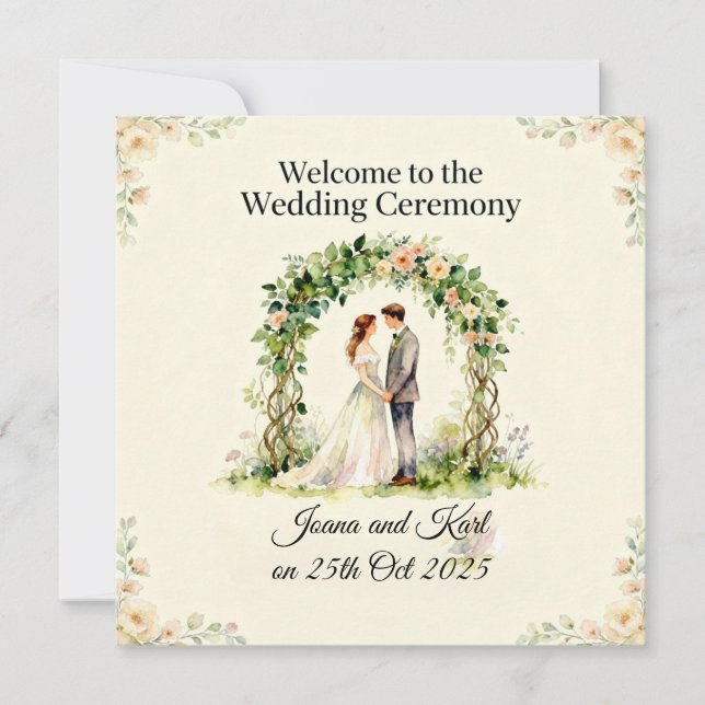 Invitation de mariage  (Devant)