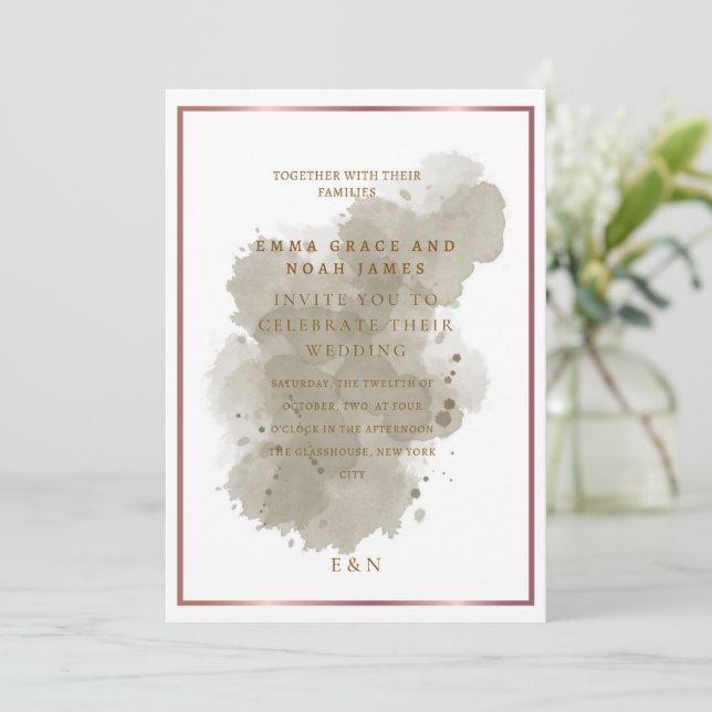 Invitation de mariage (Debout devant)