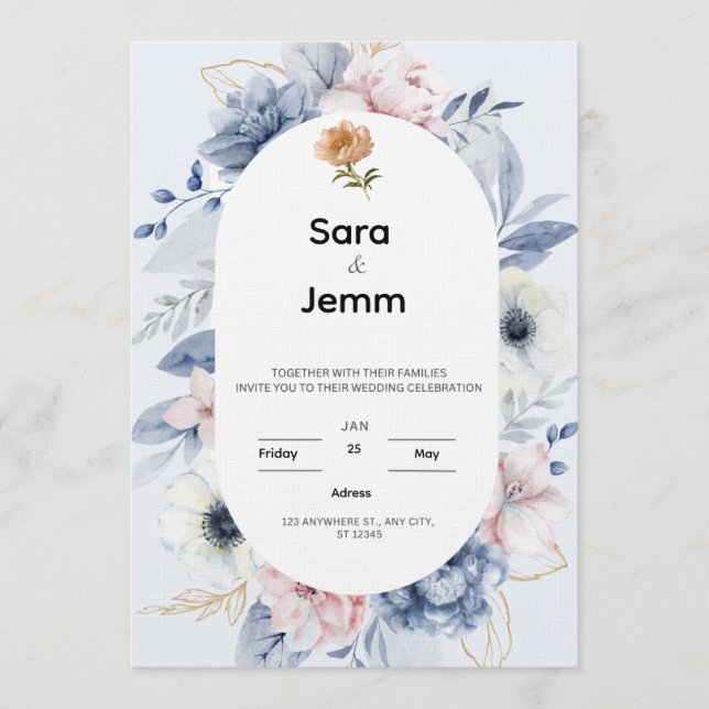 Invitation de mariage (Devant)