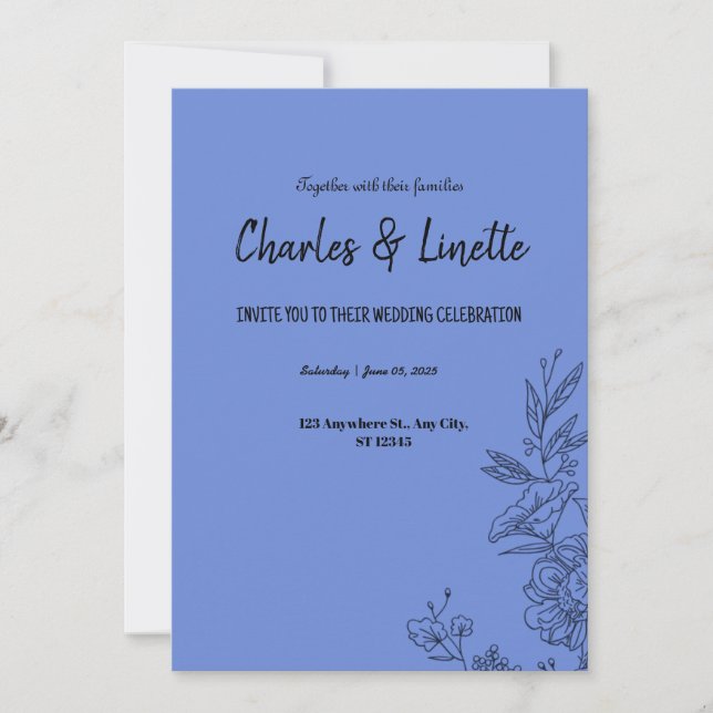 invitation de mariage (Devant)
