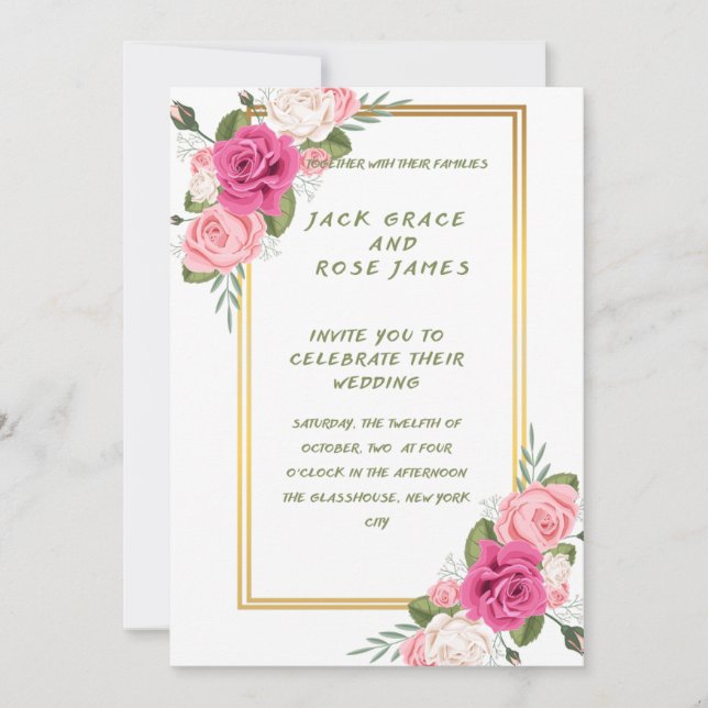 Invitation de mariage (Devant)