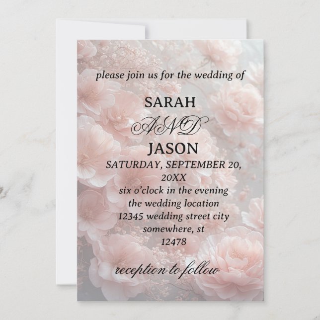 Invitation de mariage (Devant)