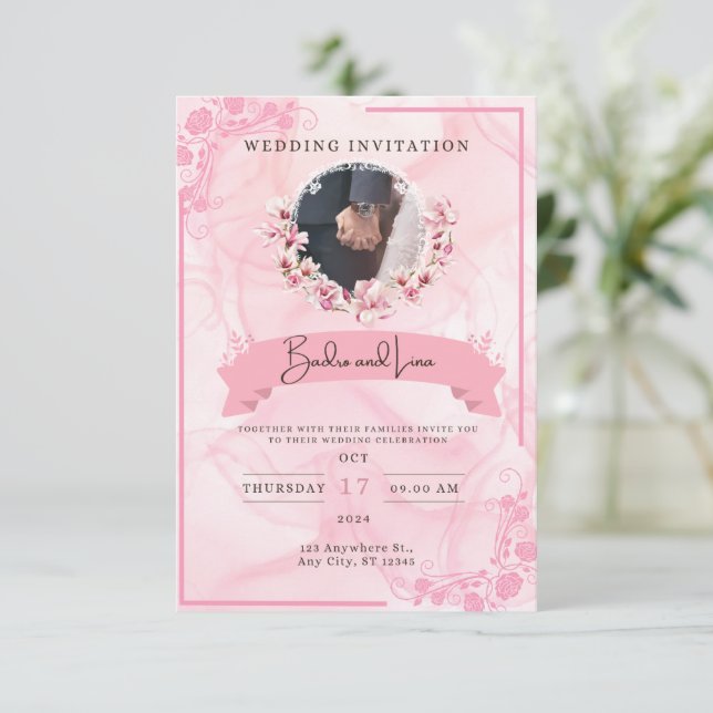 Invitation de mariage (Debout devant)