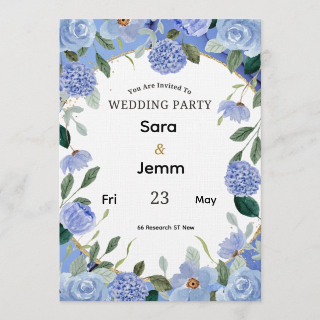 Invitation de mariage (Devant)