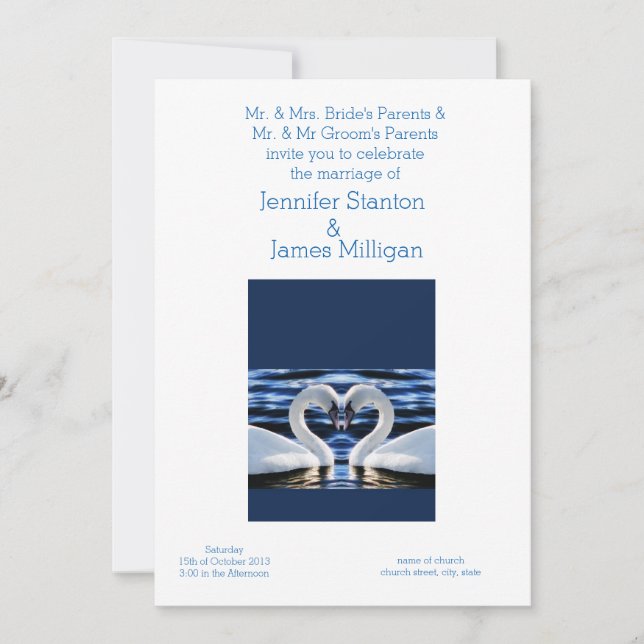 Invitation de mariage (Devant)