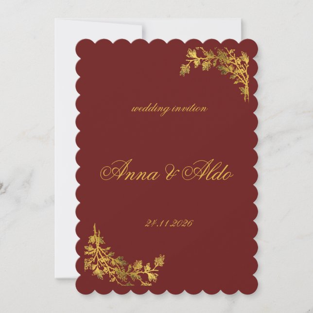 Invitation de mariage (Devant)