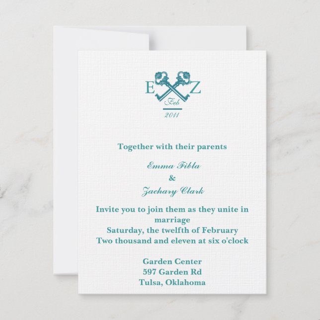  Invitation de mariage (Devant)