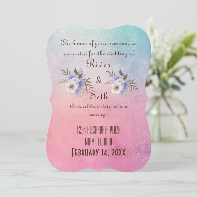 Invitation de mariage (Debout devant)