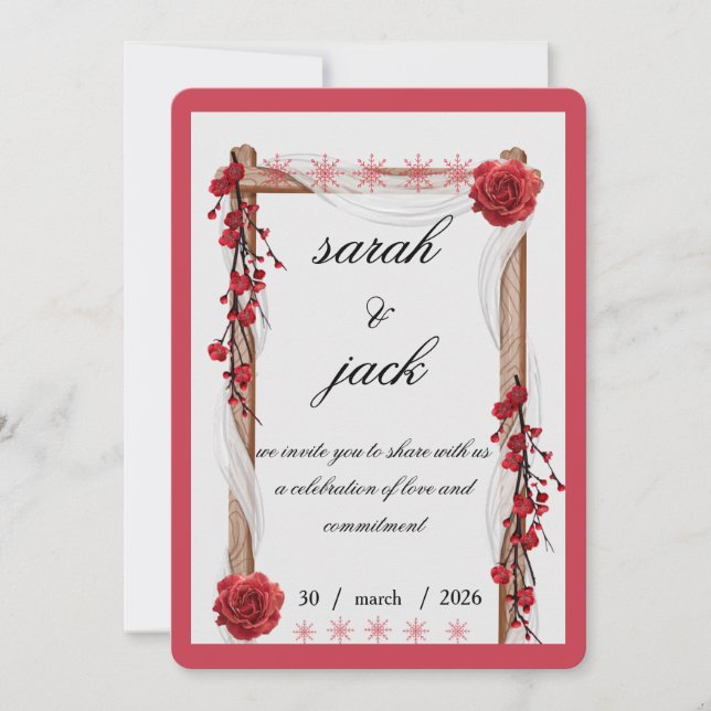 Invitation de mariage (Devant)