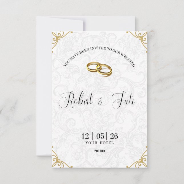 Invitation de mariage (Devant)