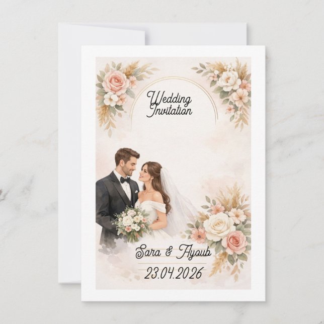 Invitation de mariage (Devant)