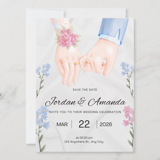 Invitation de mariage (Devant)