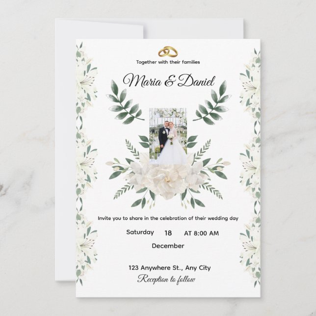 Invitation de mariage  (Devant)