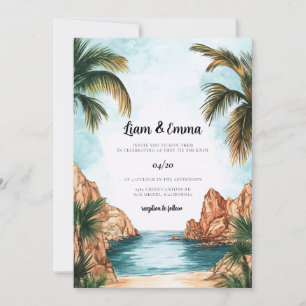 Invitation de mariage à Cabo San Lucas au Mexique