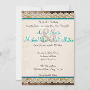Invitation de mariage à couleurs personnalisables 