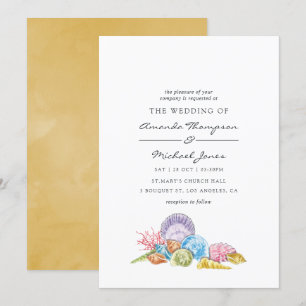 Invitation de mariage à la plage