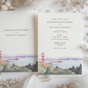 Invitation de mariage à la porte de San Francisco