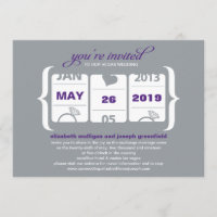 Invitation de mariage à machine à sous
