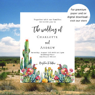 Invitation de mariage à petit budget avec fleurs d