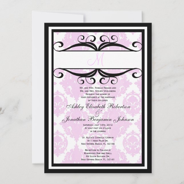 invitation de mariage adorable (Devant)