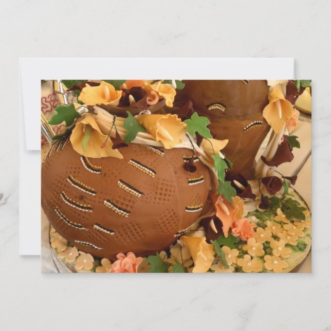 Invitation de mariage africaine (Devant)