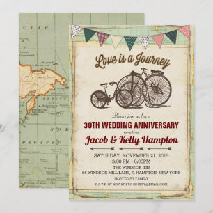 Invitation de mariage anniversaire de mariage de v