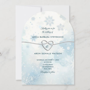 Invitation de mariage Arched Winter Wonderland