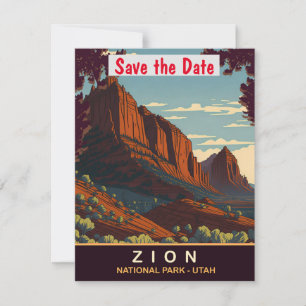 Invitation de mariage au parc national de Zion Uta