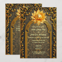 Invitation de mariage au Temple du Lotus indien de