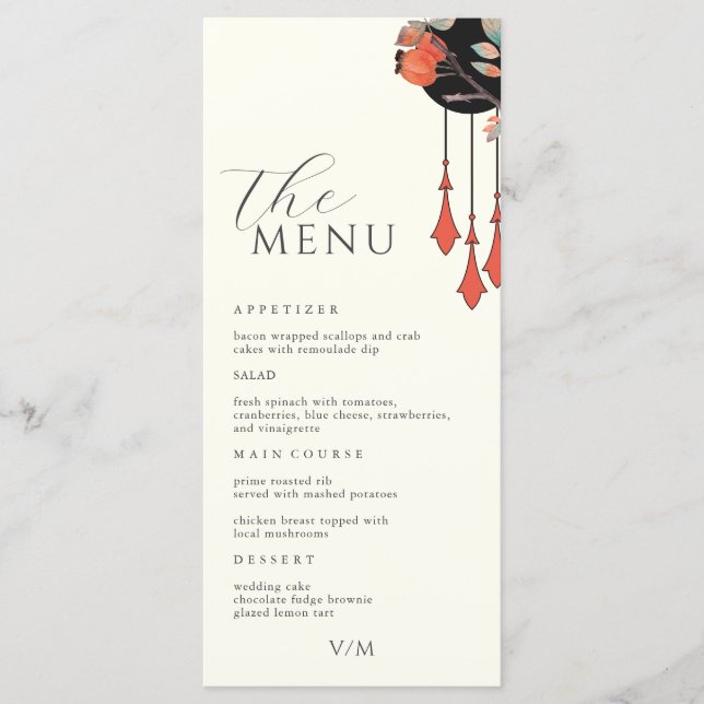 Invitation de mariage automnal à minuit Mariage (Devant)