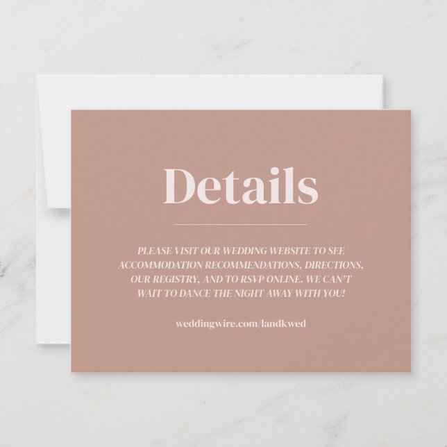 Invitation de mariage avec encart ovale minimalist (Devant)