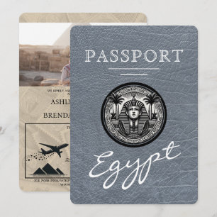 Invitation de mariage avec passeport égyptien arge