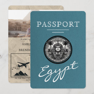 Invitation de mariage avec passeport égyptien sarc