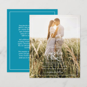 Invitation de mariage avec superposition de photo