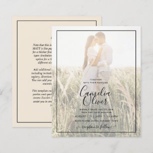Invitation de mariage BEIGE