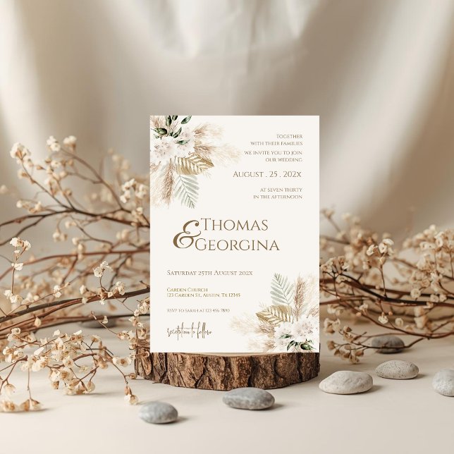 Invitation de mariage bohème (Créateur téléchargé)