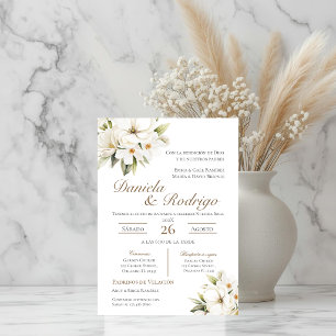 Invitation de mariage bohème espagnol