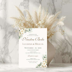 Invitation de mariage bohème espagnol