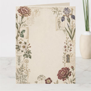 Invitation de mariage botanique Renaissance
