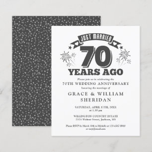 Invitation de Mariage Budget 70e Anniversaire