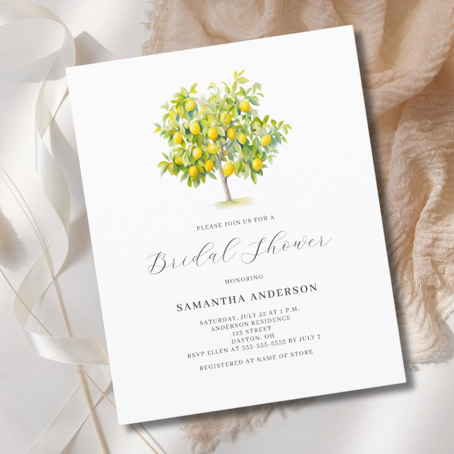 Invitation de mariage budget citron budget citron  (Créateur téléchargé)