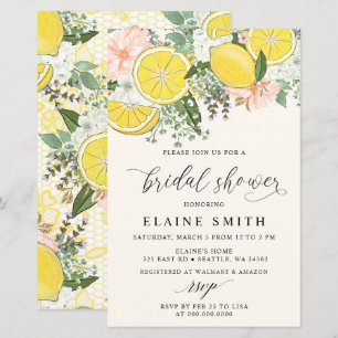 Invitation de mariage Budget Citron Citron Vert